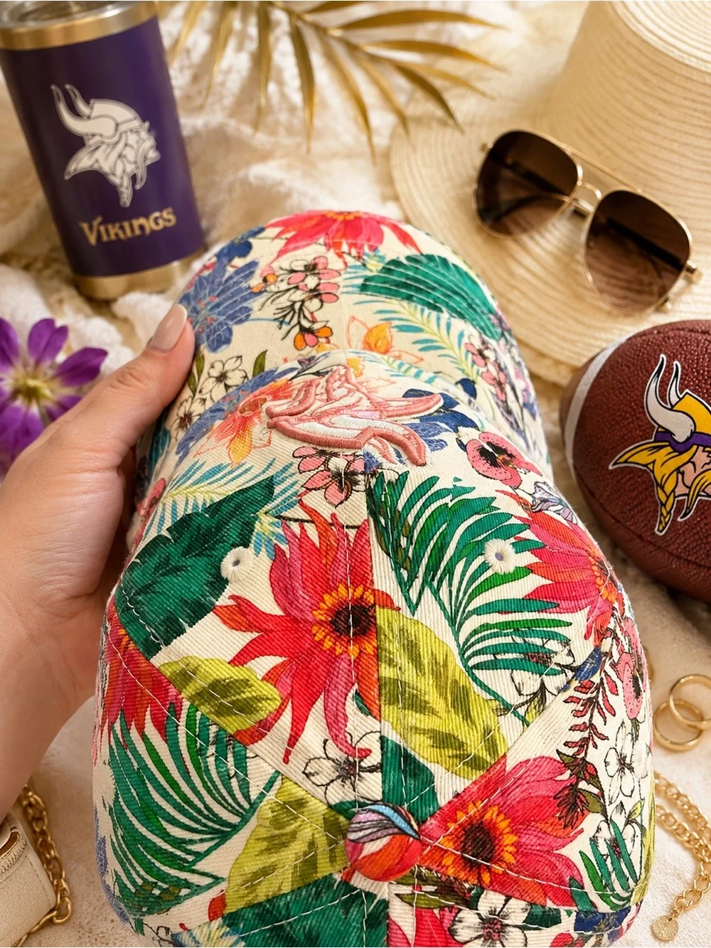 ’47 Brand Minnesota Vikings Floral Tropical Women’s Adjustable Hat
